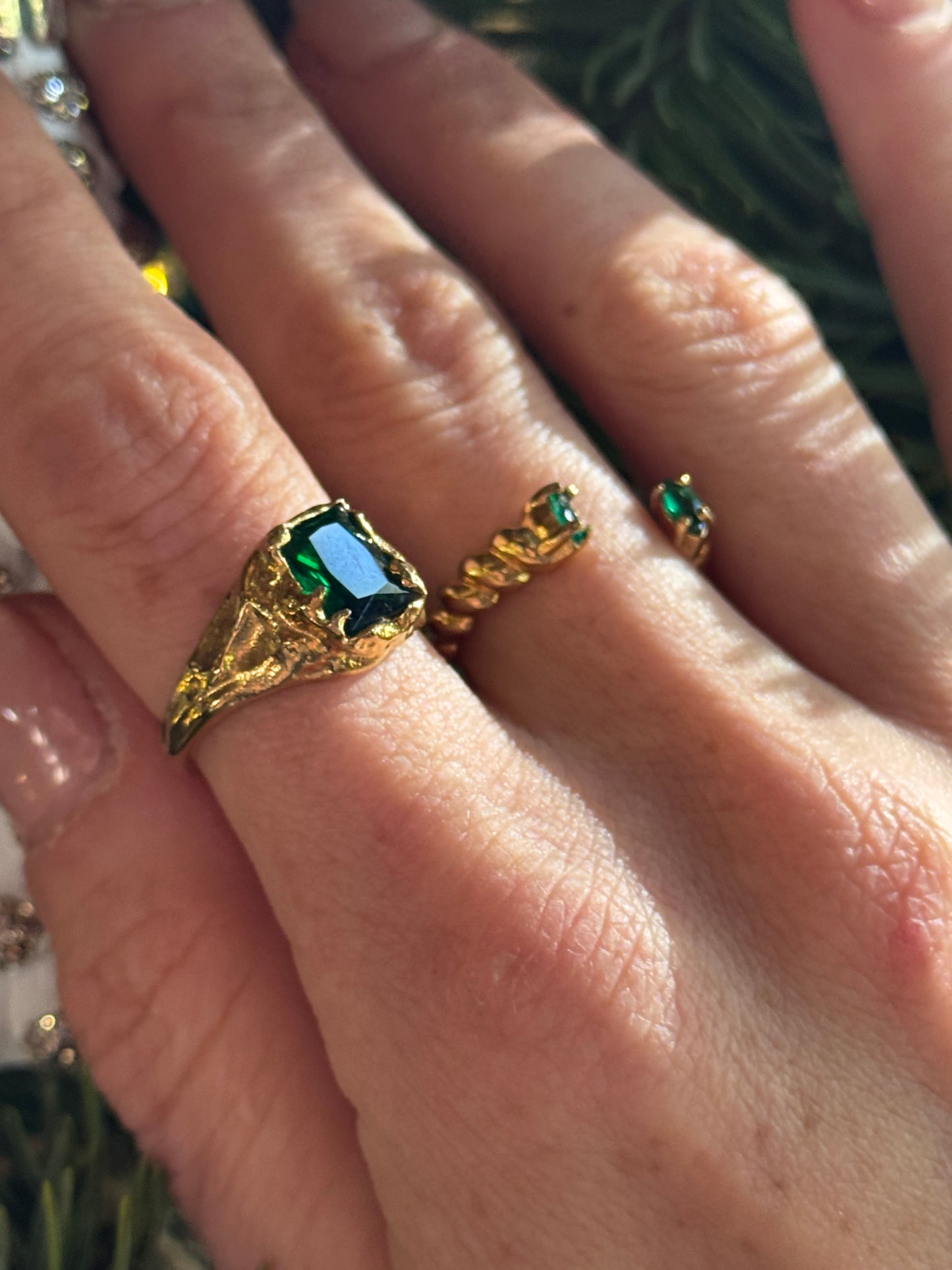 Roman Emerald ring