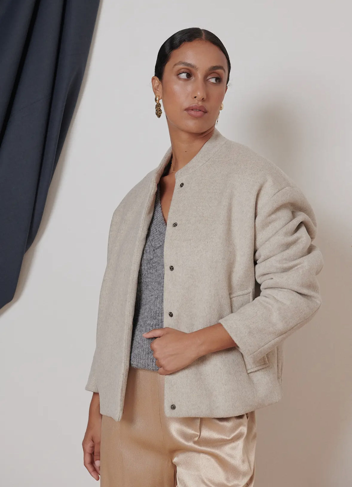 Wool Bomber Jacket