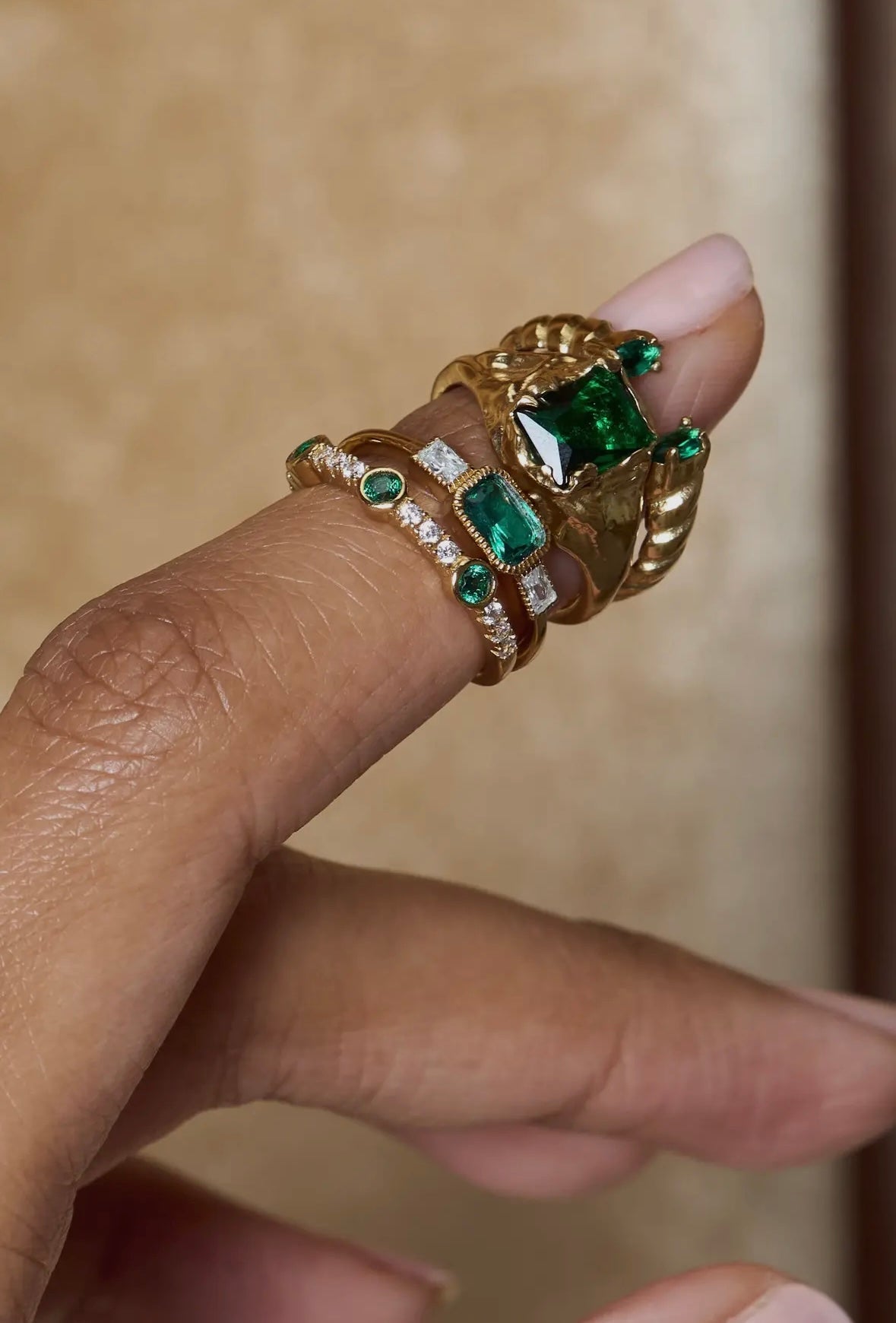 Empress emerald ring