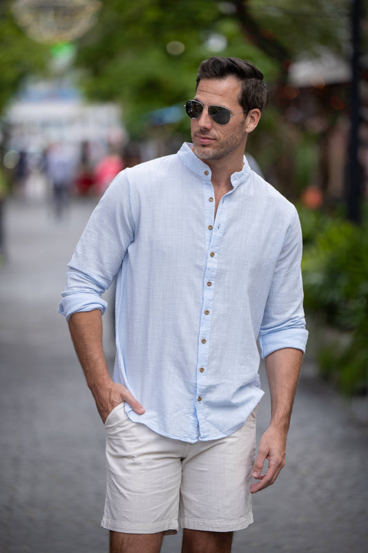Luigi Shirt: Light Blue / X-Large