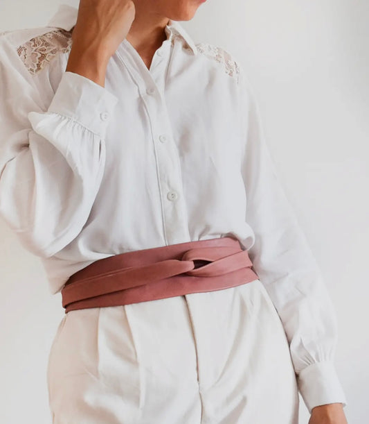 Wrap belt - Dusty Rose