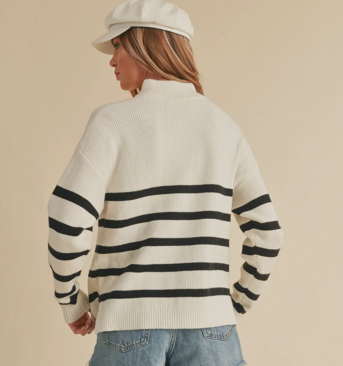 Soft knitted Half zip pullover